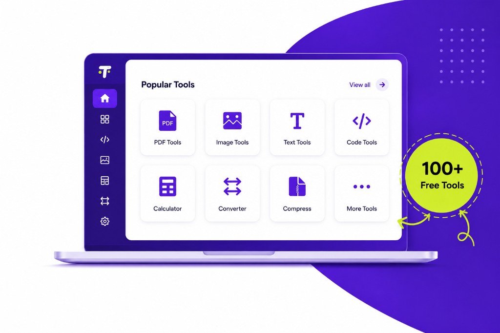 ToolPickrr dashboard with 100+ free tools